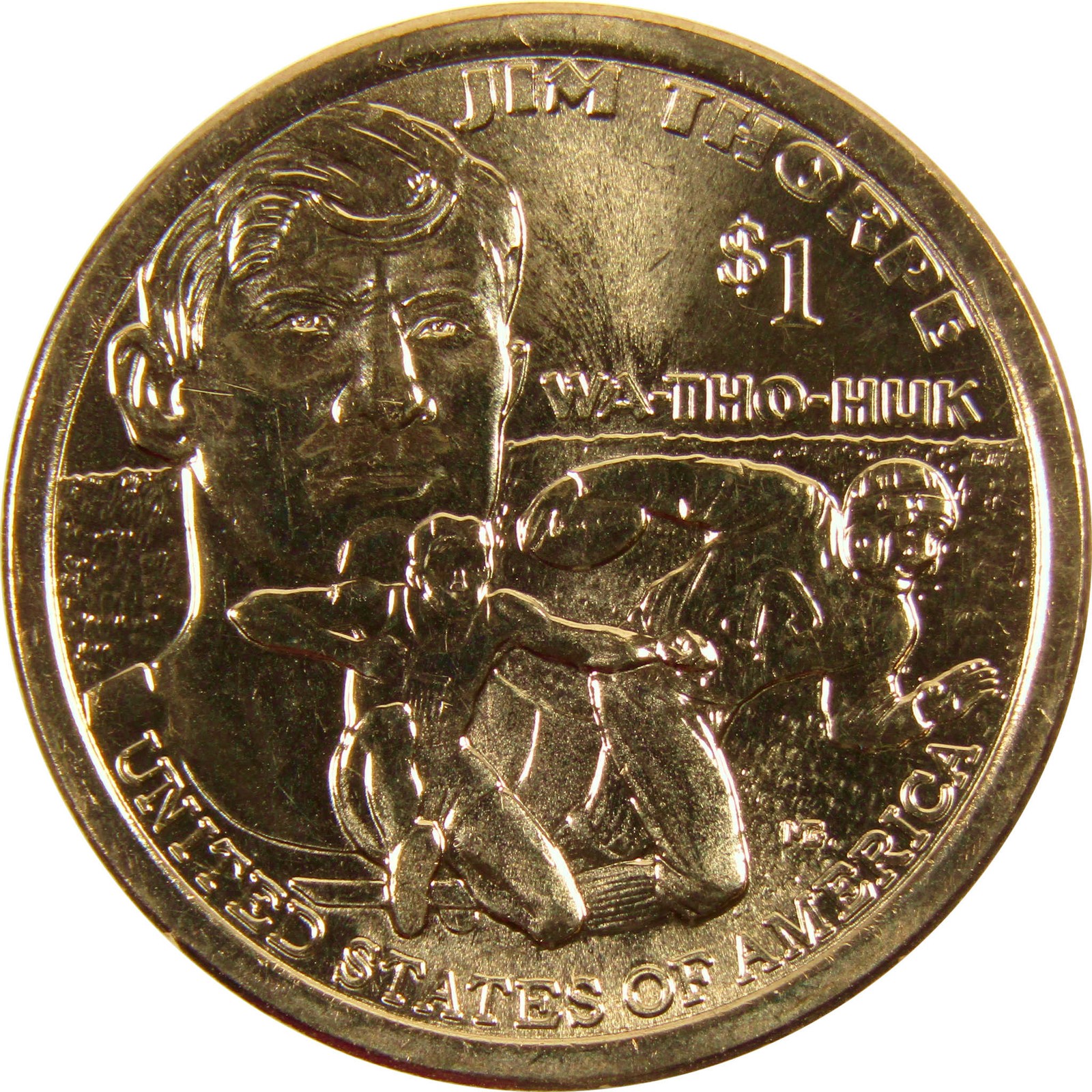 2018 D Jim Thorpe Native American Dollar BU Uncirculated $1 Coin
