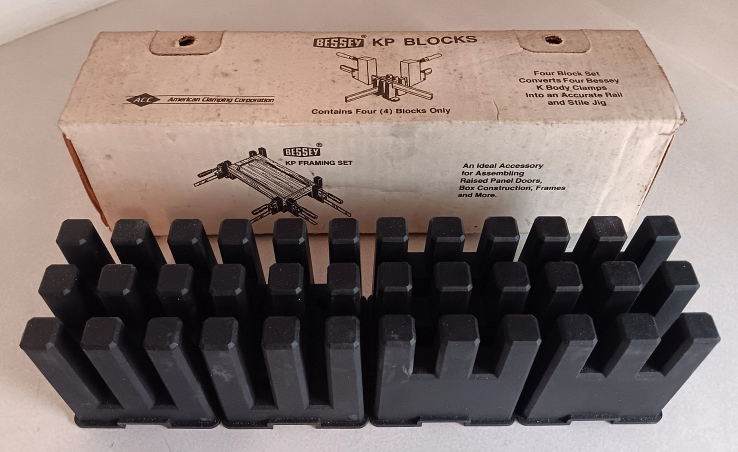 BESSEY K RAIL AND STILE JIG SET 4 BLOCKS