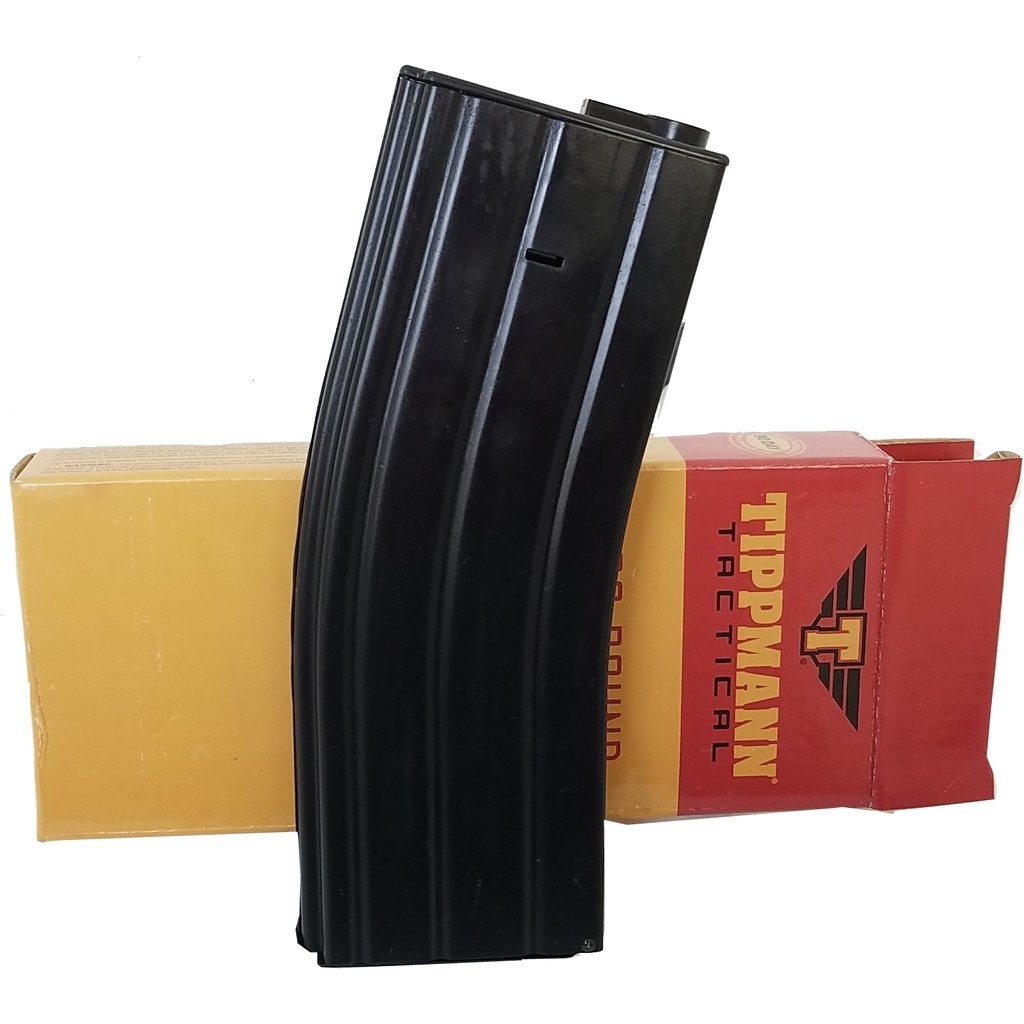 Tippmann Hi Cap Full Metal 360 Round Flash Magazine - Black