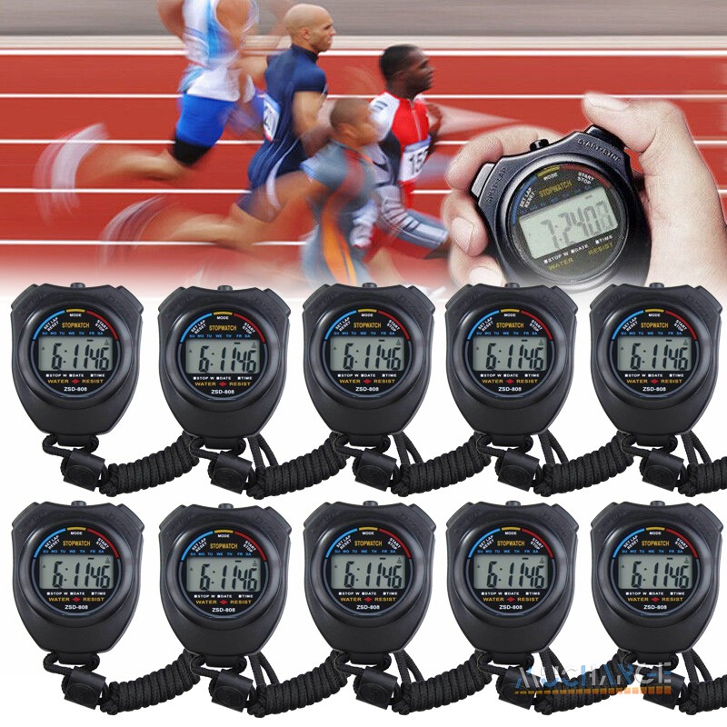 Cronometros Deportivos Cronometro Digital Temporizador Impermeable Reloj odómetr