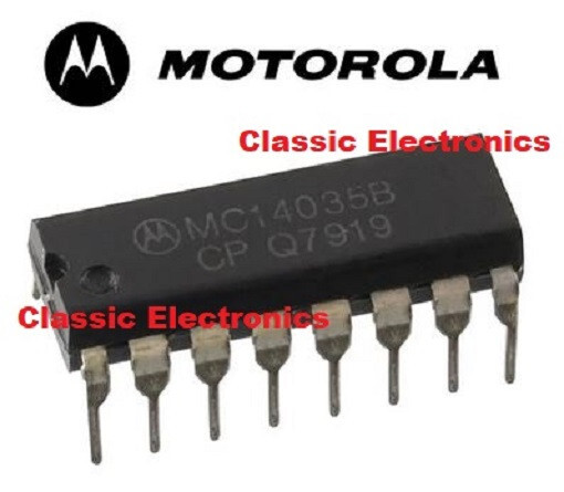 Motorola MC14035BCP 4-Bit Parallel In/Parallel Out Shift Register IC 16-PIn DIP