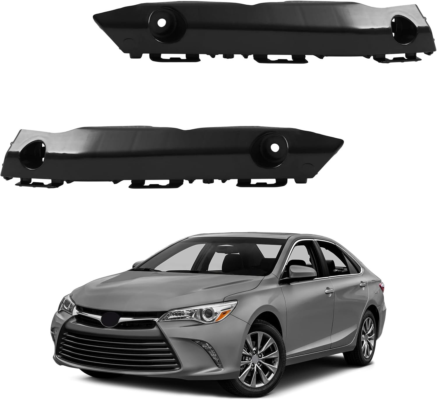 Front Bumper Cover Bracket Retainer Support Pair for Toyota Camry 2015 2016