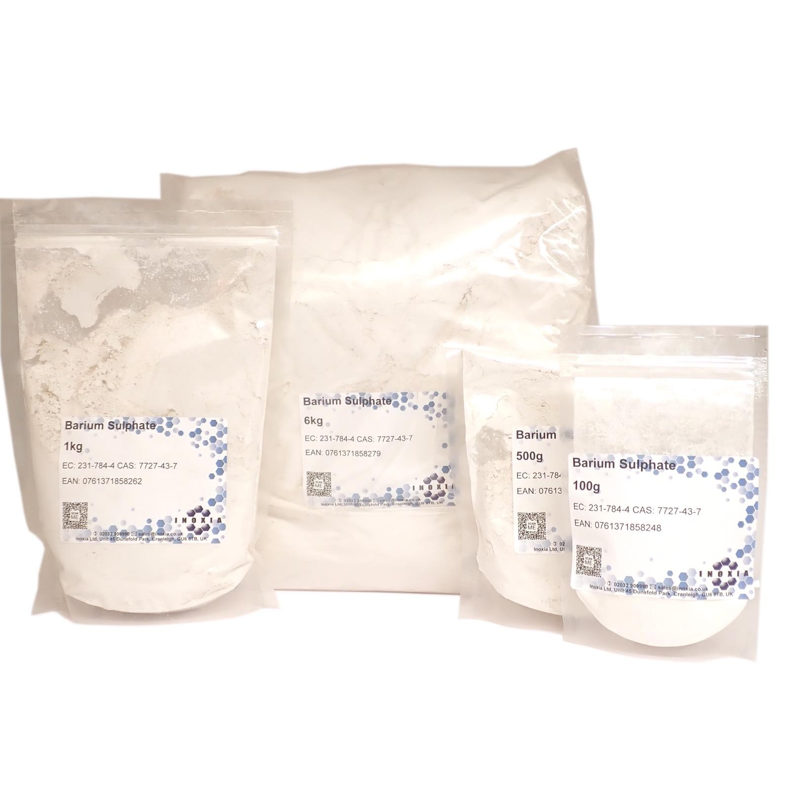 Barium Sulphate BaSO4 Powder 99% Filler Pigment for Paint Plastics 100g–5kg