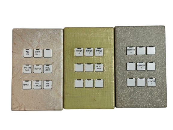 Litetouch Savant Low Voltage Control Station Keypad,  9 Button - EACH - PreOwned