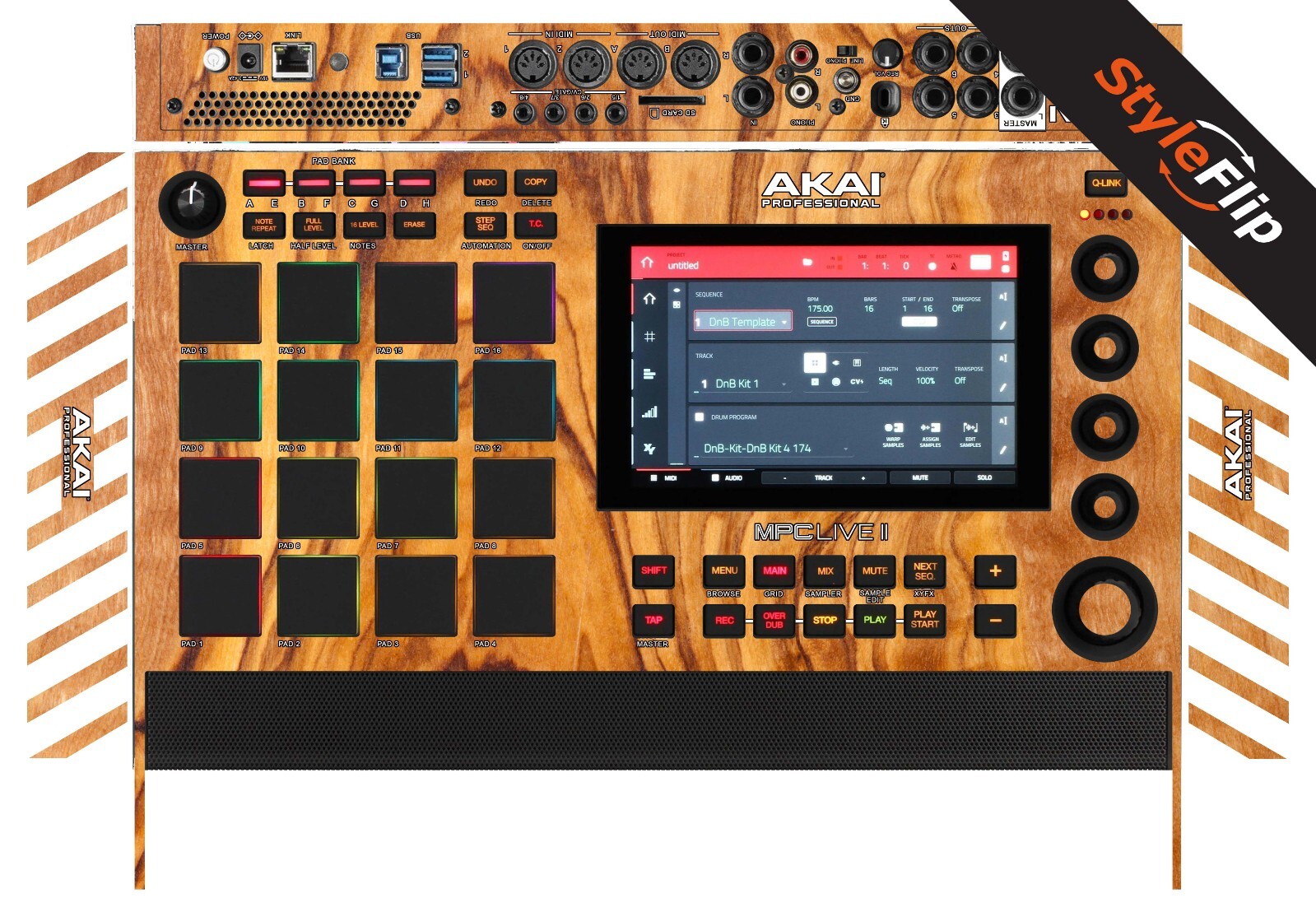 AKAI MPC Live II Skin | Wood #6 | Protective Decal | StyleFlip Skins