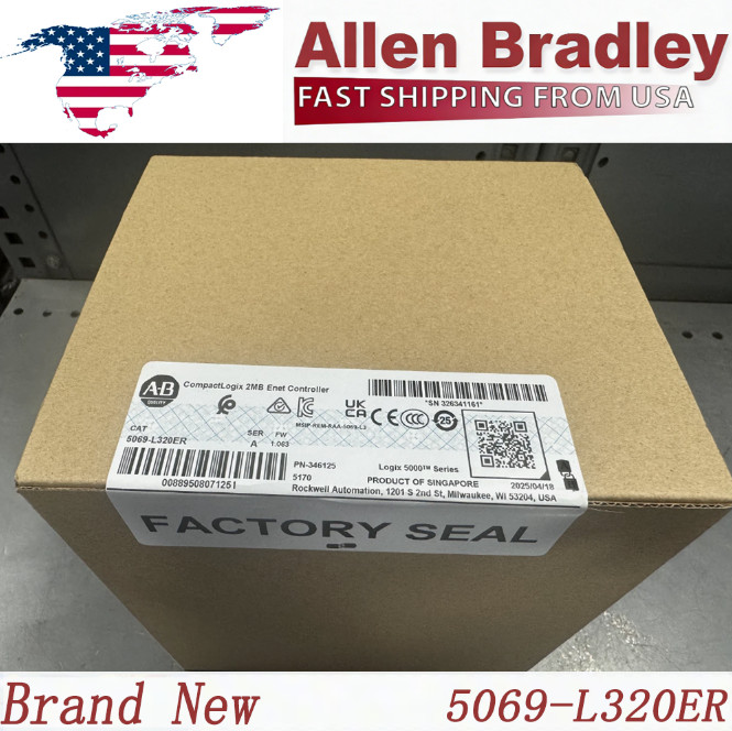 New Sealed NEW PLC 5069-L320ER /A CompactLogix 5000 Controller 5069L320ER