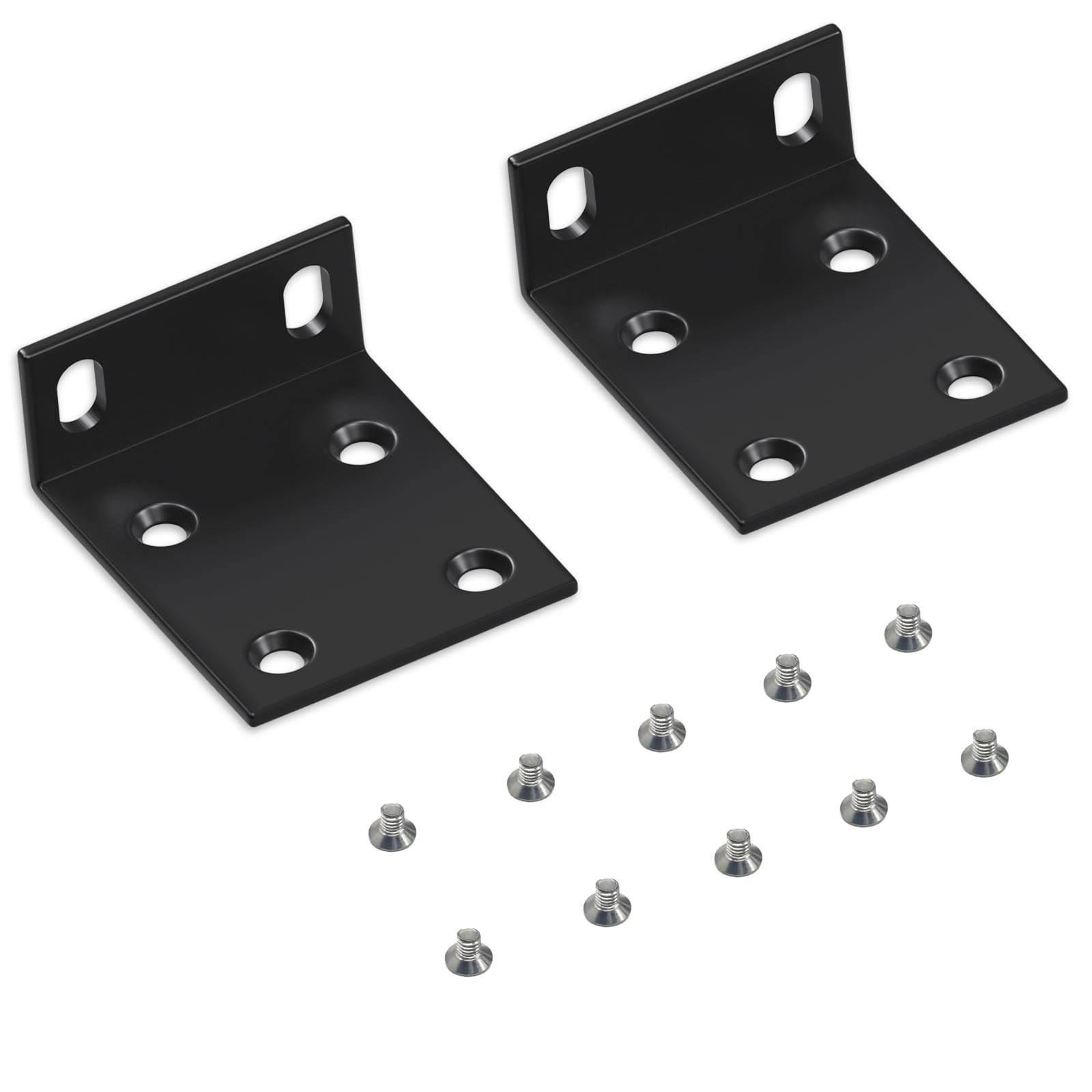 Black Rack Mount Kit Rack Ears For Ubiquiti Edge Switch Dream Machine UDMPro