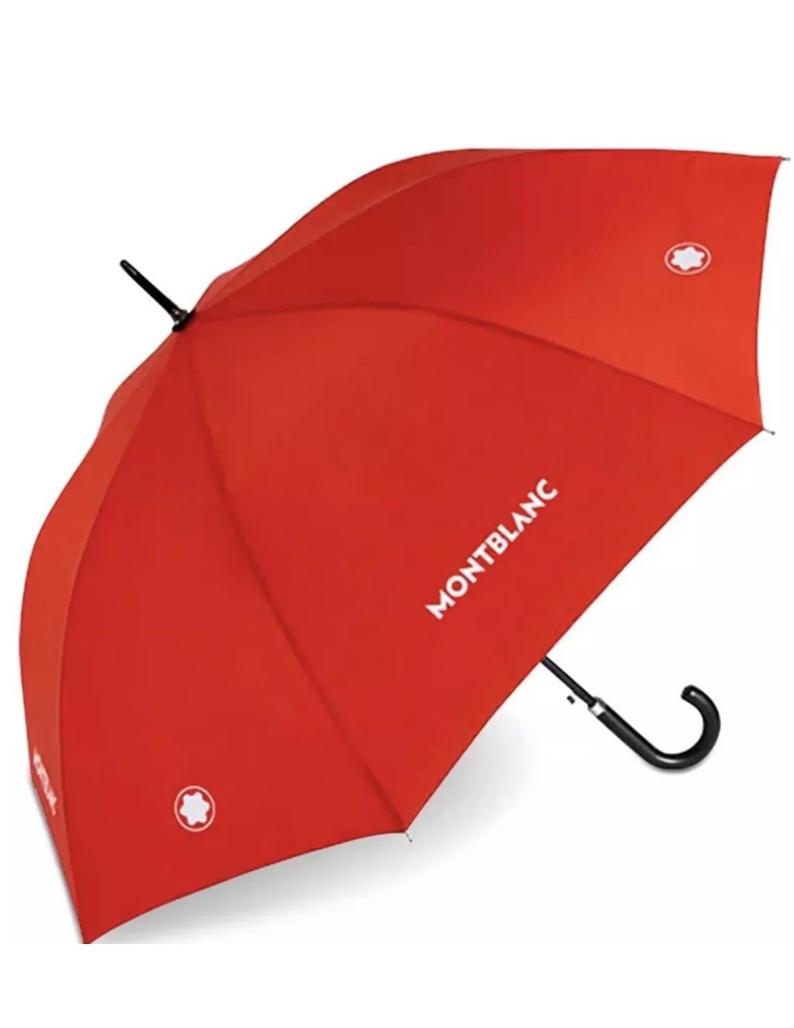 Montblanc Unisex Red Classic Umbrella Hook Handle New