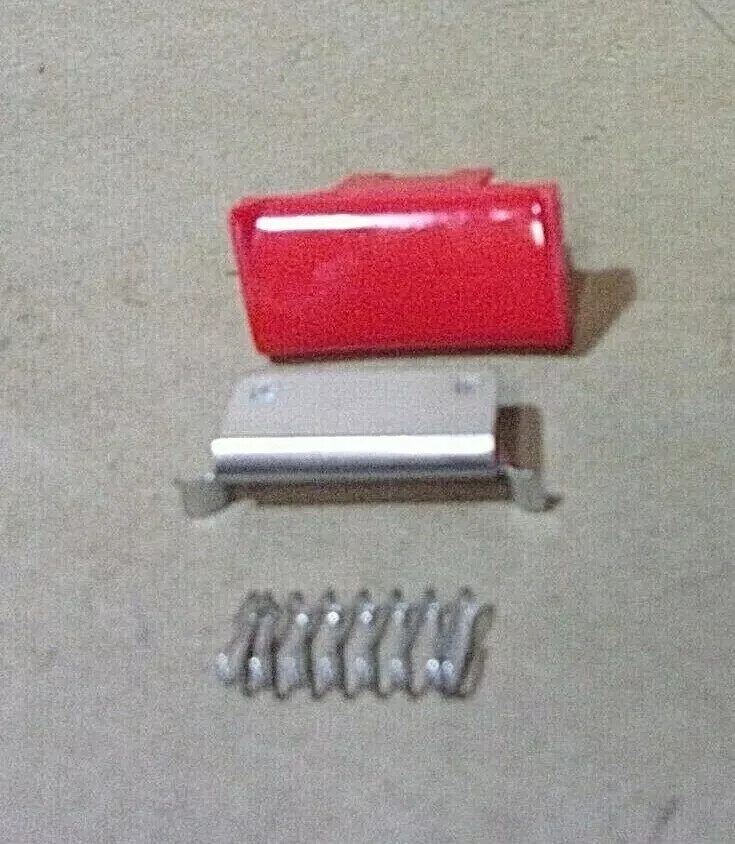 84-92 CAMARO IROC Z28 FIREBIRD TA RED SEAT BELT PUSH BUTTON KIT ONE 14097930-1