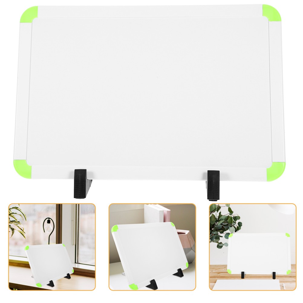 1 Set Reusable Plastic Whiteboard with Stand Practical Dry Erase Board for Home