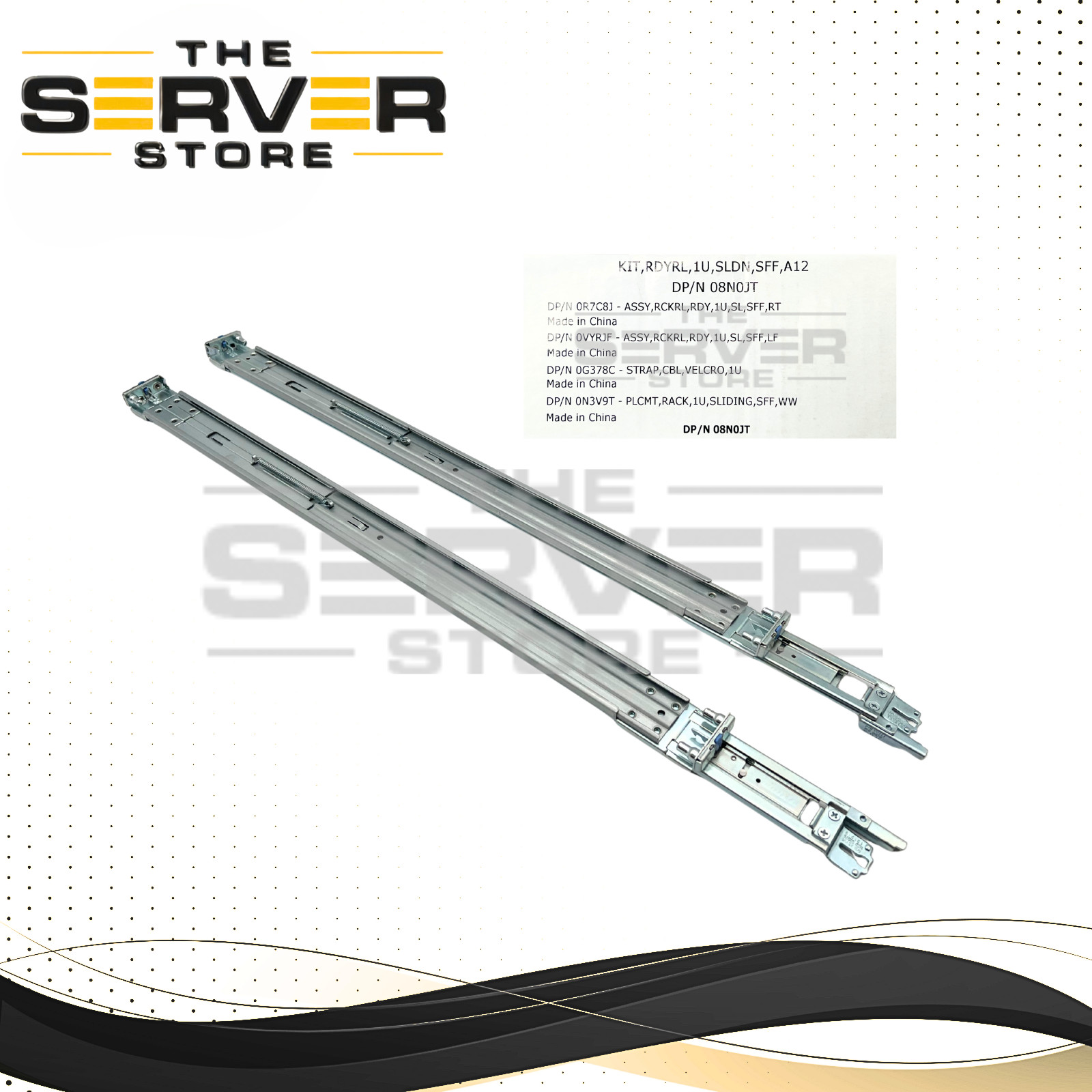 Dell A12 ReadyRails II 1U Sliding Rail Kit PowerEdge R340 R350 R360 08N0JT 8N0JT