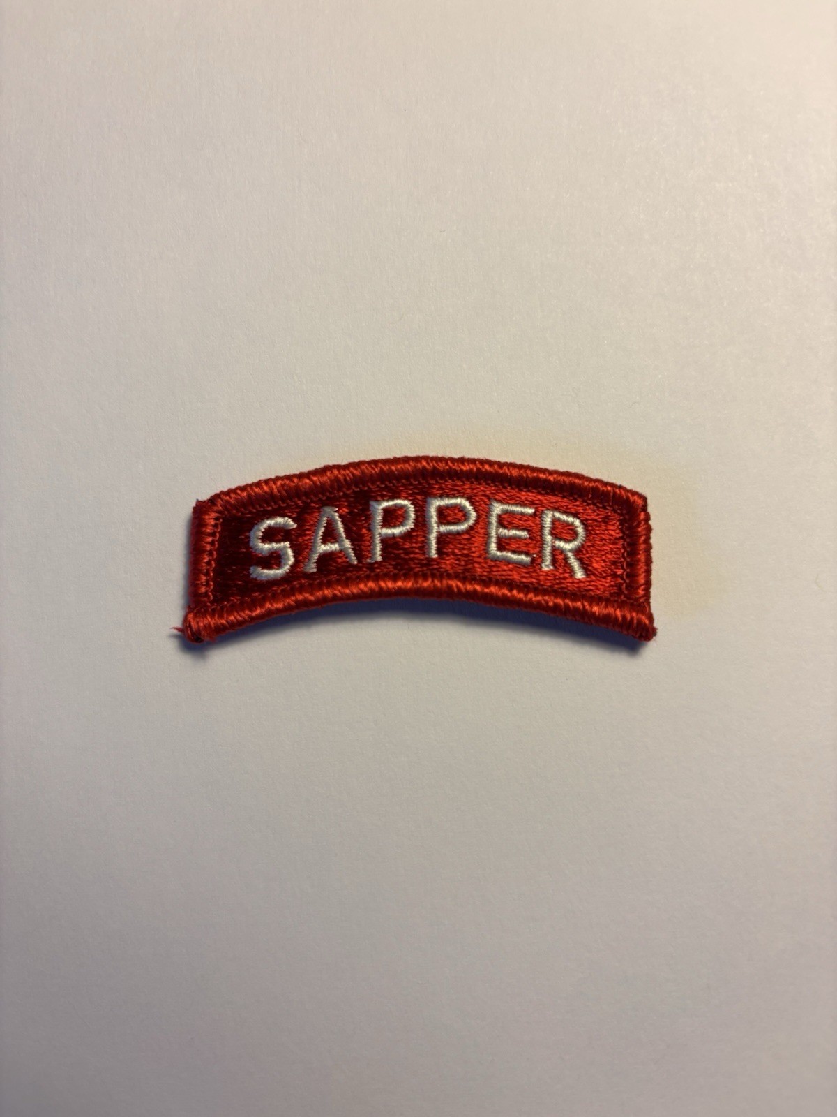 Sapper Tab U.S. Army Shoulder Patch