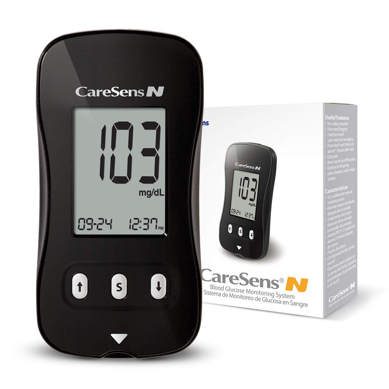 CareSens N Blood Glucose Monitoring Meter (Auto Coding) - 1 Count (Pack of 1)