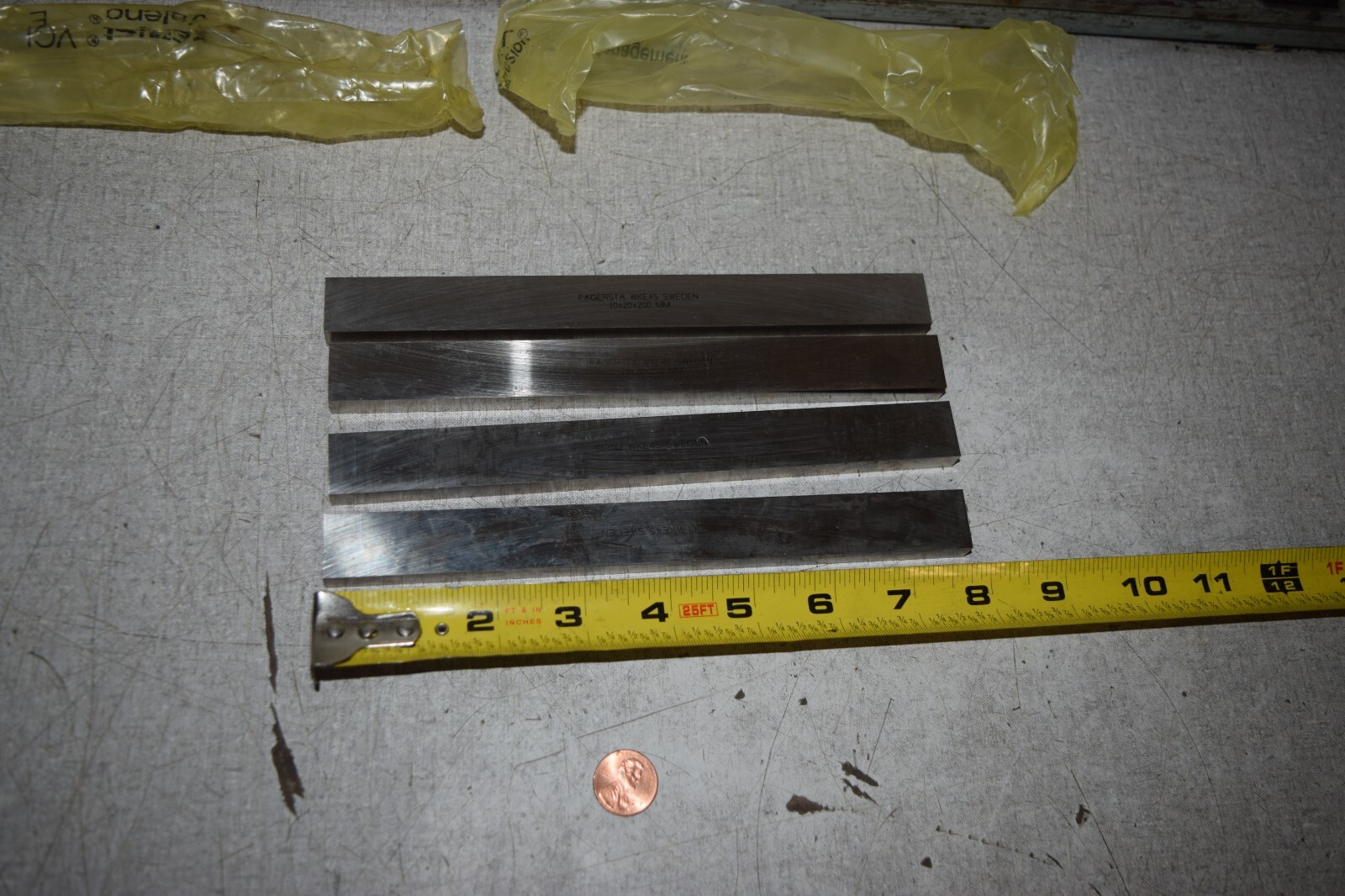 Fagersta Seco WKE45 10x20x200MM Blank Tool Bits Lot of 4