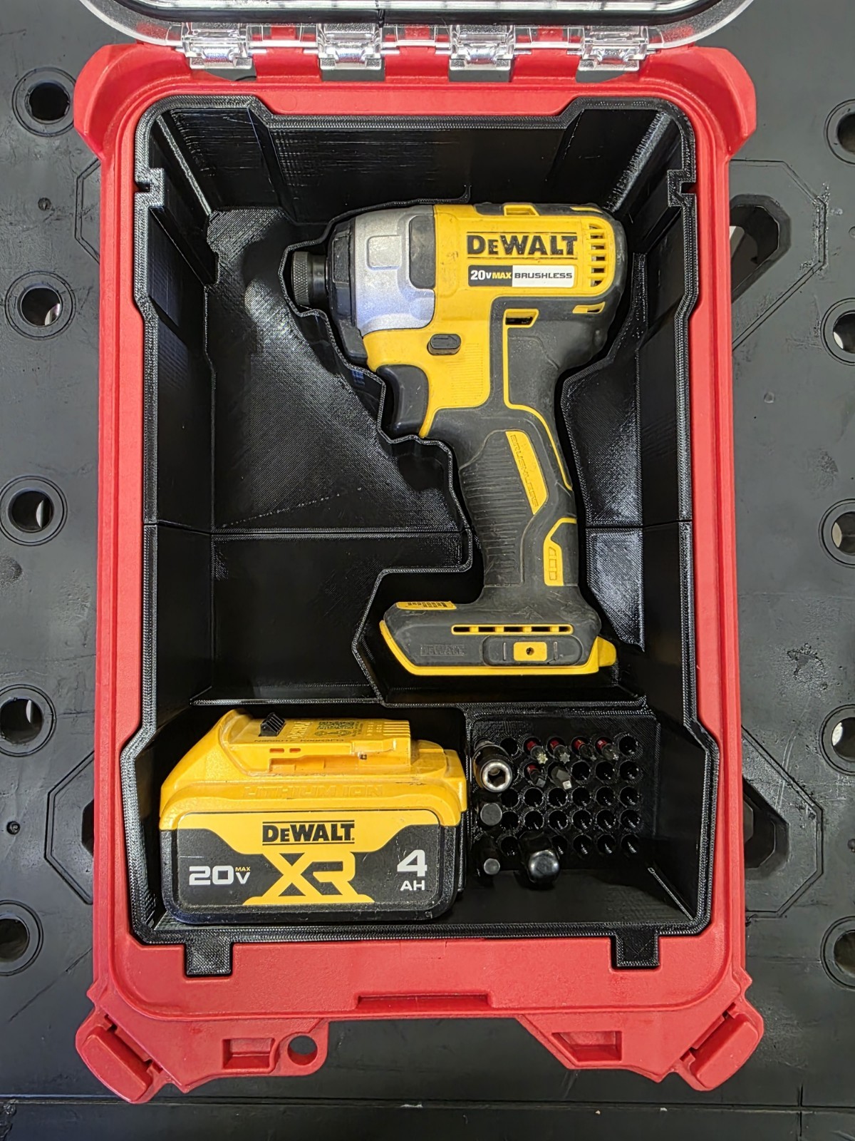 Milwaukee PACKOUT Insert – DEWALT Driver & Accessories Organizer (Insert Only)