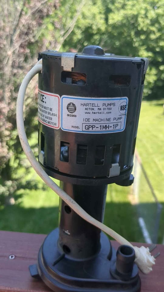 Ice Machine Pump Hartell Pump Model #GPP-1MH-1P P/N 100187