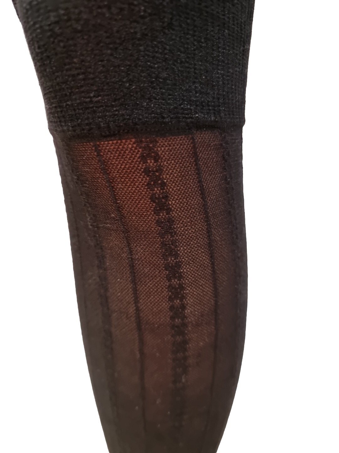 Ladies Black With Pattern Knee High Pop Socks