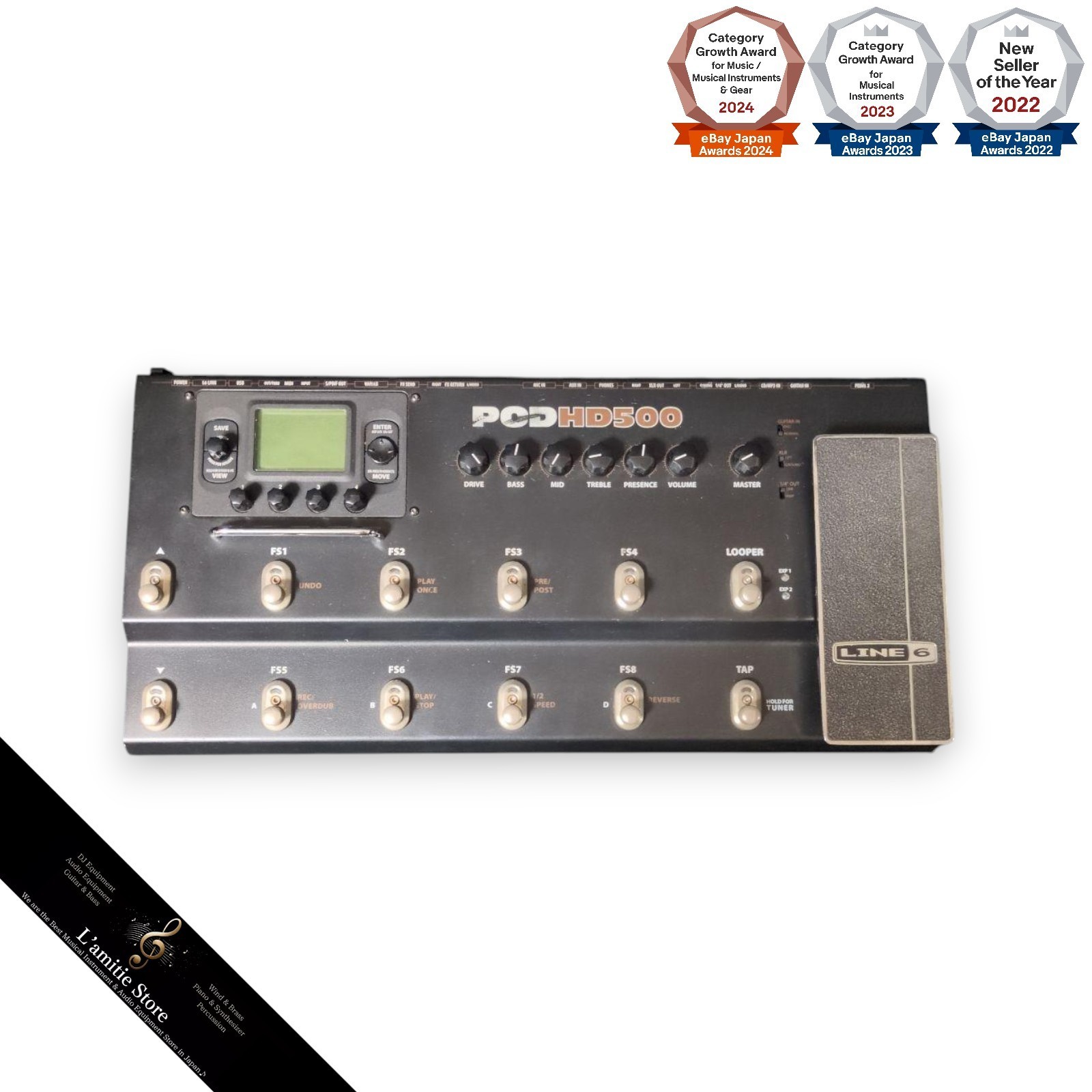 Line 6 POD HD500 Guitar Multi-Effects Processor Amp Modeling XLR PODHD500 HD 500