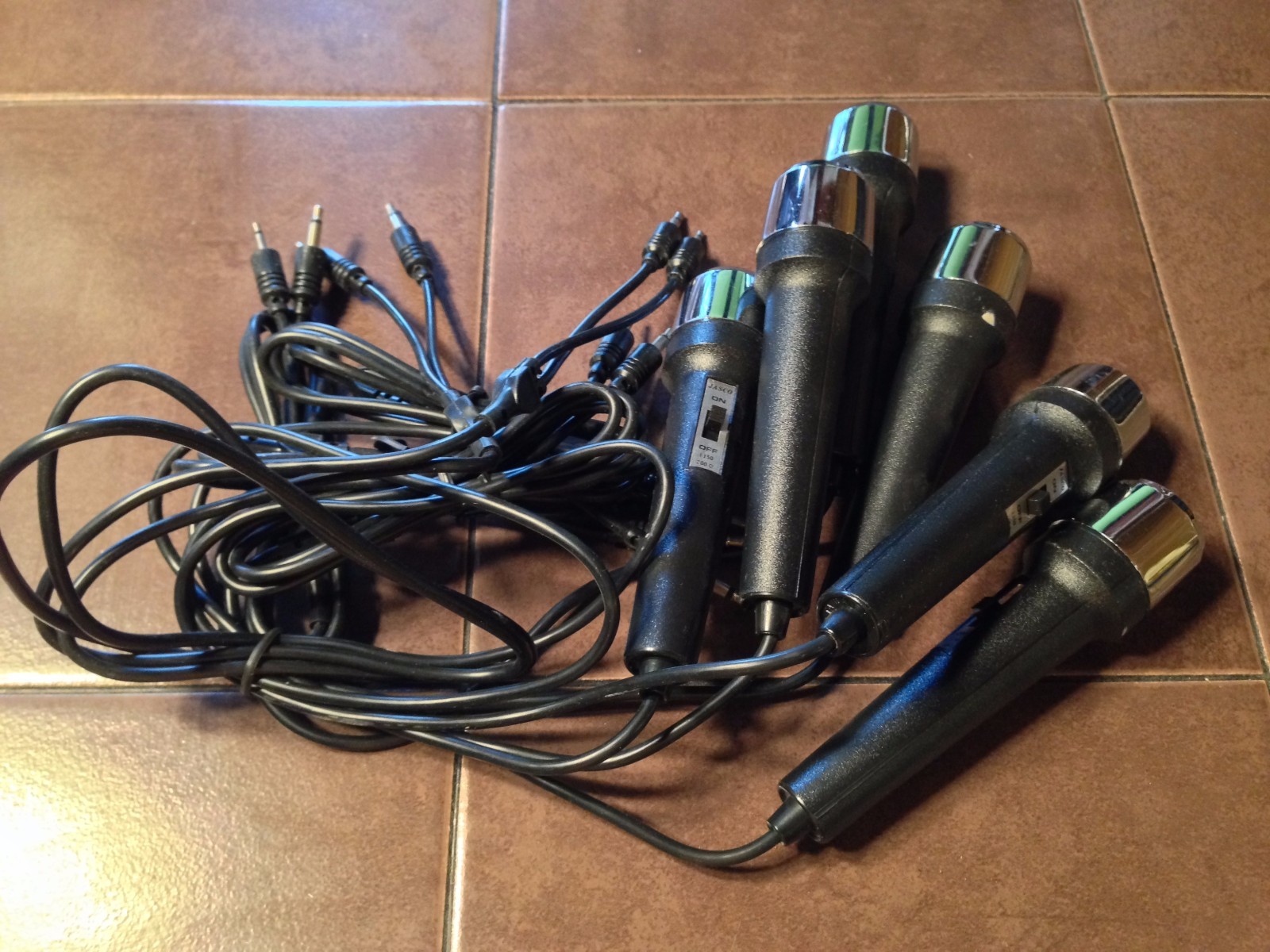 6 Jasco 1150 Microphones,  200 ohm, NOS