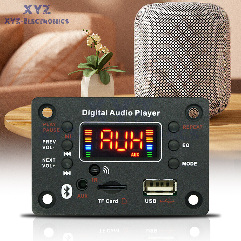 DC7-20V 2*40W Bluetooth Digital Audio Player MP3 Decoder / Power Amplifier Board