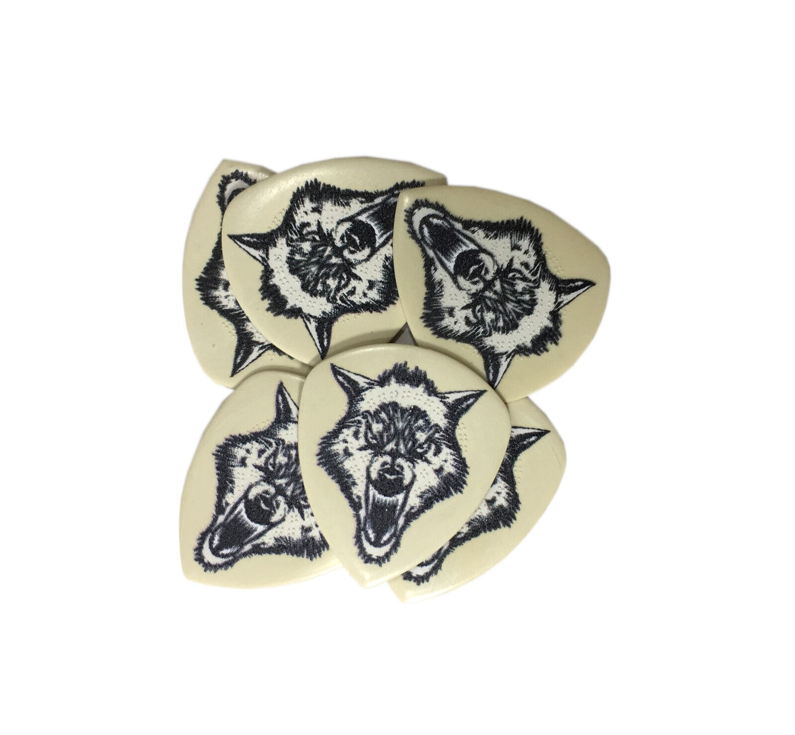 Dunlop Guitar Picks White Fang 6 Picks 1.14mm James Hetfield