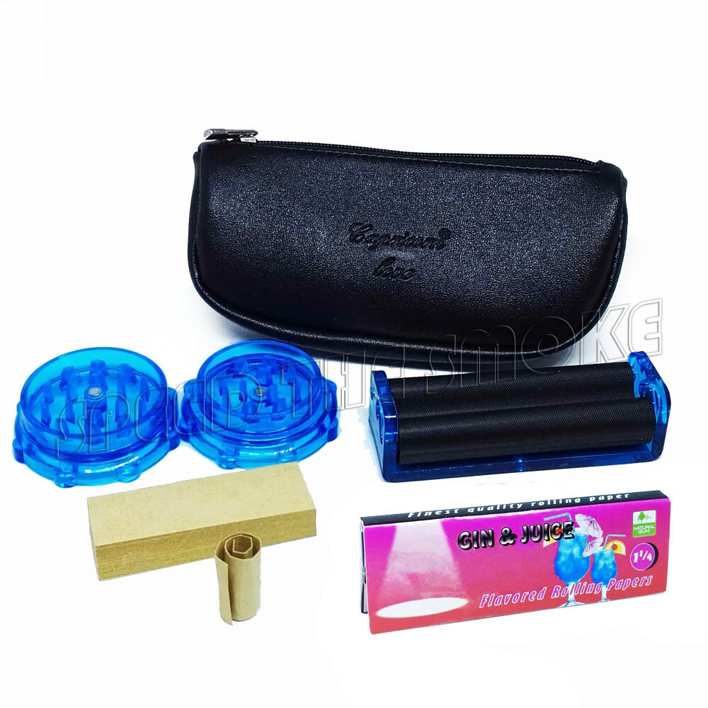 "ROAM SCENE" Smokers Gift Set Starter Pack Rolling Papers Grinder Roller Bag