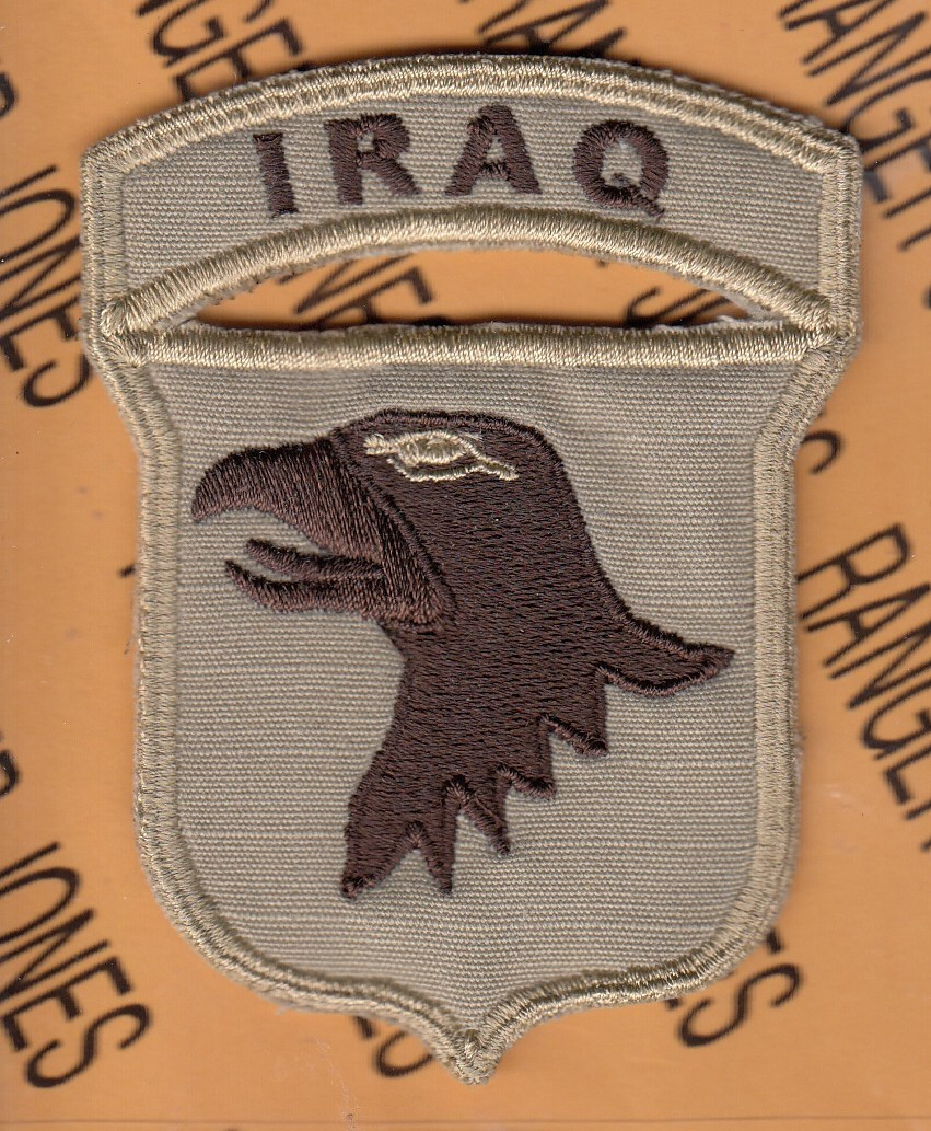 US Army 101st Airborne Division Air Assault IRAQ DCU Desert OIF ~3.25" patch D