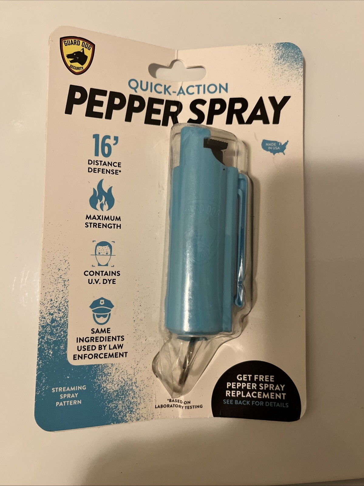 Sabre F15BUSG Pepper GEL Spray with Flip Top Keychain - Black