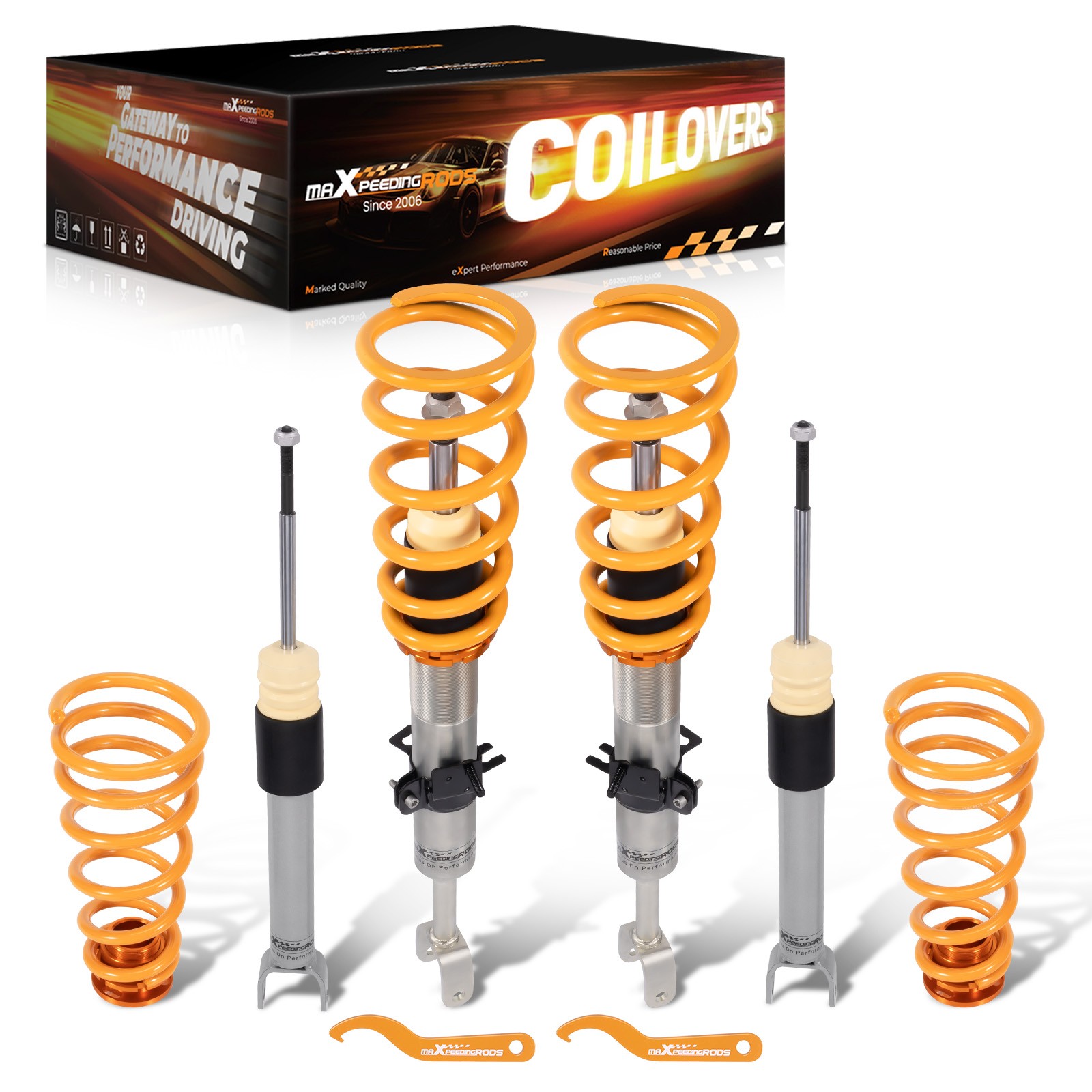Adjustable Lowering Coilovers Kit For Nissan 350Z / G35 03-07 Shocks Struts