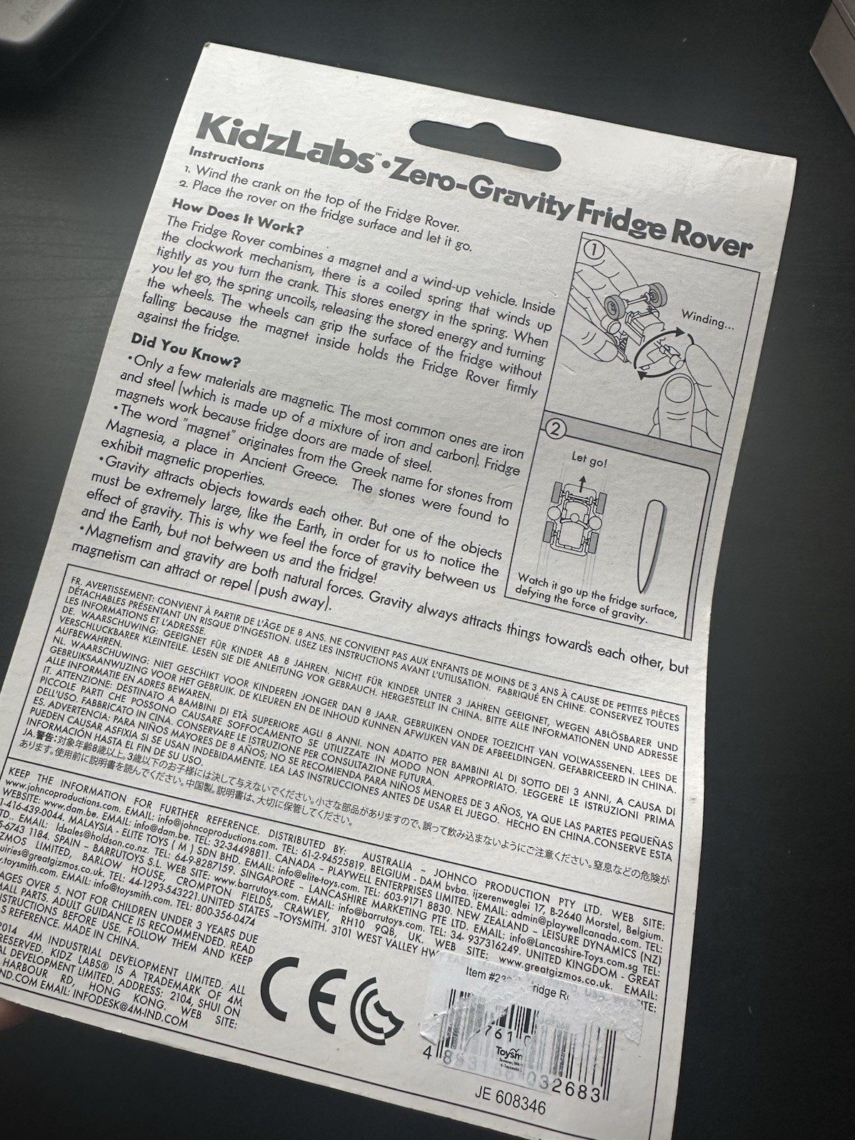 Zero-Gravity Fridge Rover - 4M New