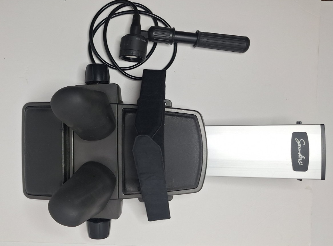 Saunder Cervical Traction Neck Device Pump With Carrying Case