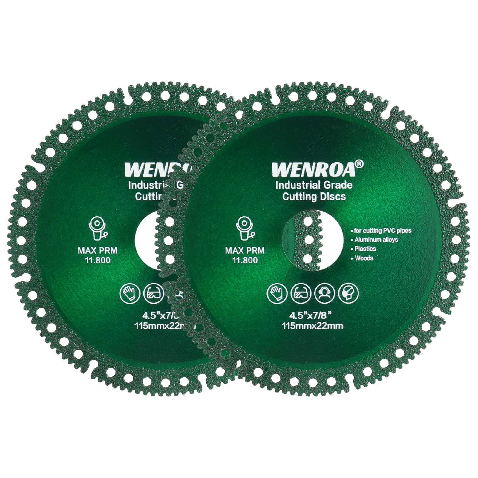2 Pcs Indestructible Disc for Grinder, Cutting Discs 4 1/2" for 7/8" Angle Grind