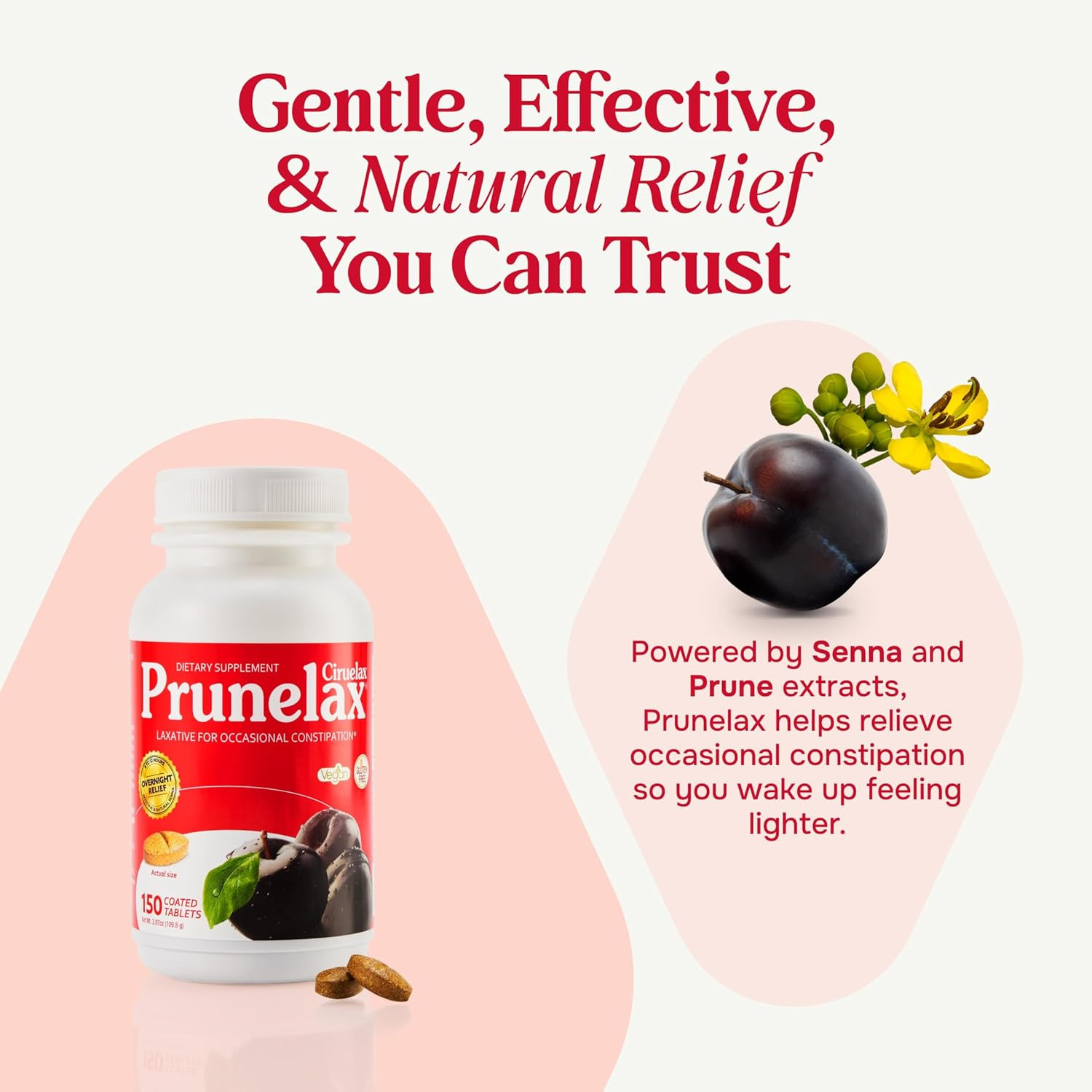 Prunelax Tablets, 150 Count