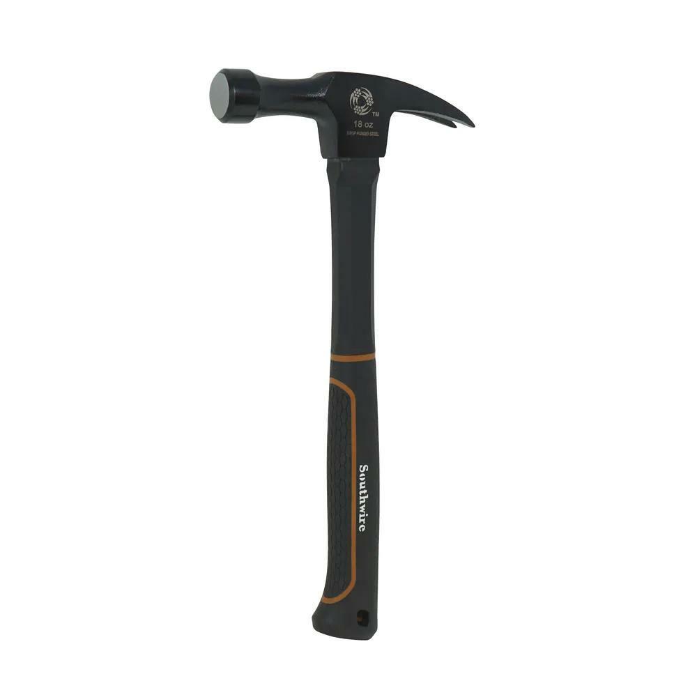 Southwire Electrician's Hammer Curved Claw Black Fiberglass Handle 13.75 in. H