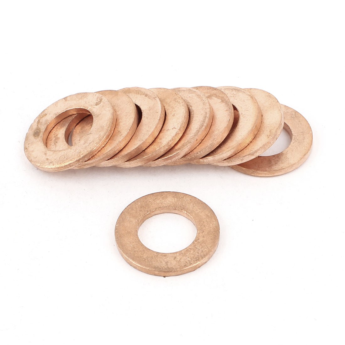 10Pcs Copper Crush Washer Flat  Seal Gasket Fitting 9mmx16mmx1.5mm