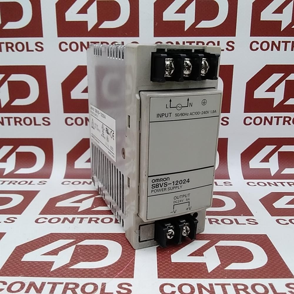 S8VS-12024 | Omron | Power Supply, Output: 24VDC 5A, 50/60Hz, Used
