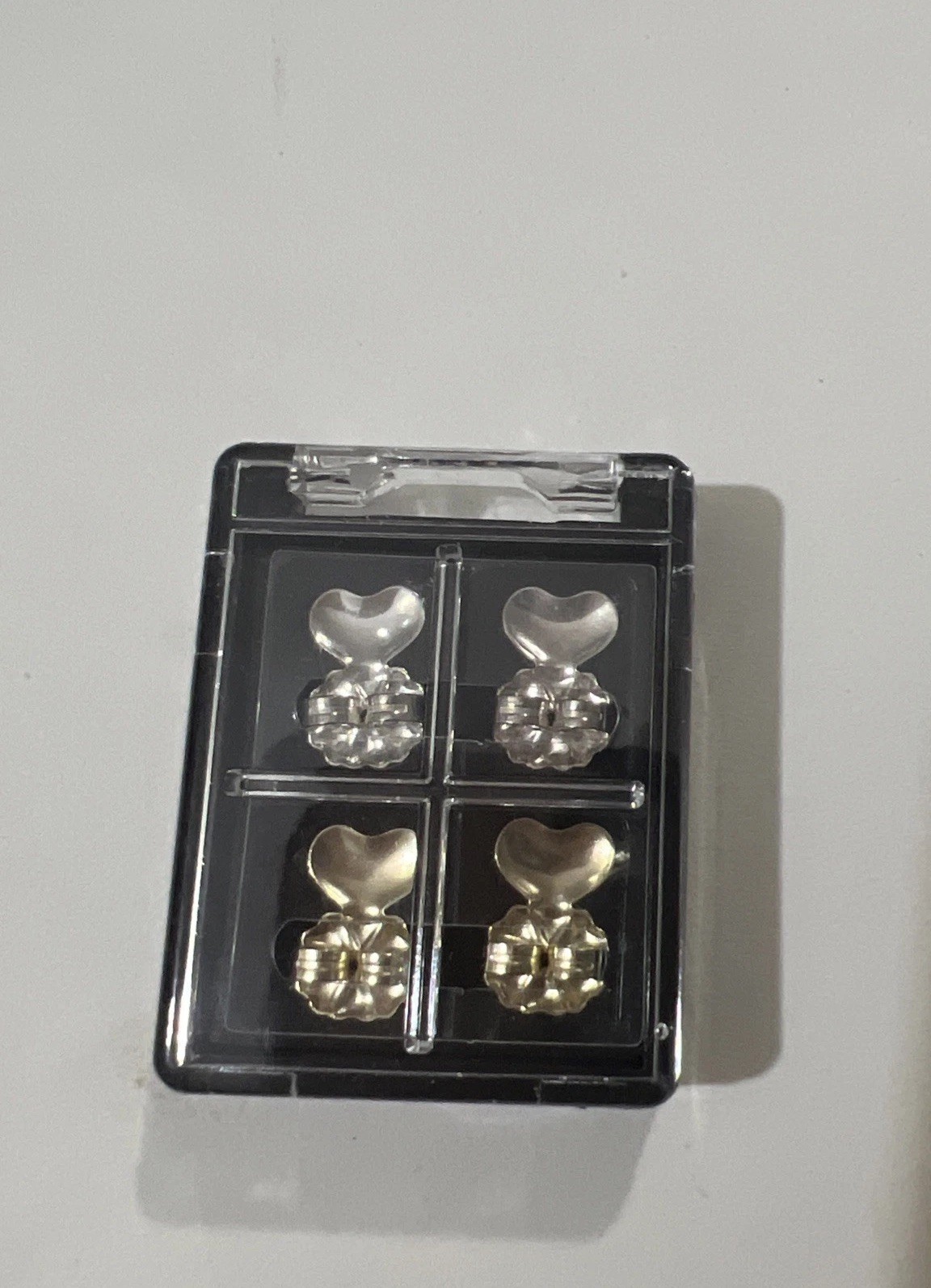 (2) Pairs Sterling Silver Butterfly Backs For Stud Earring 925 G/S Tone