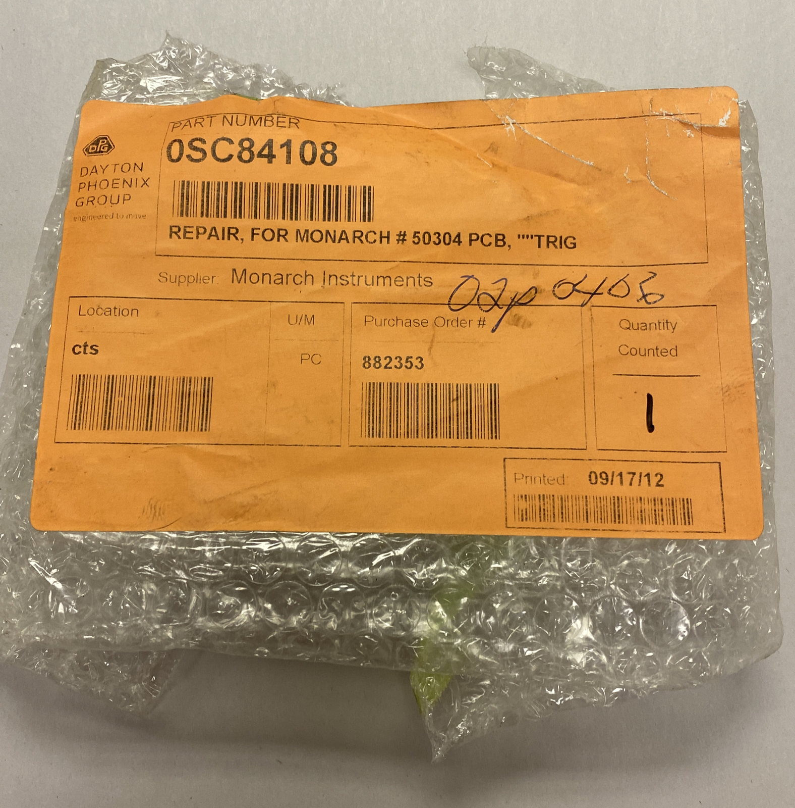 MONARCH,50304,PC TRIG BOARD REFURBISHED