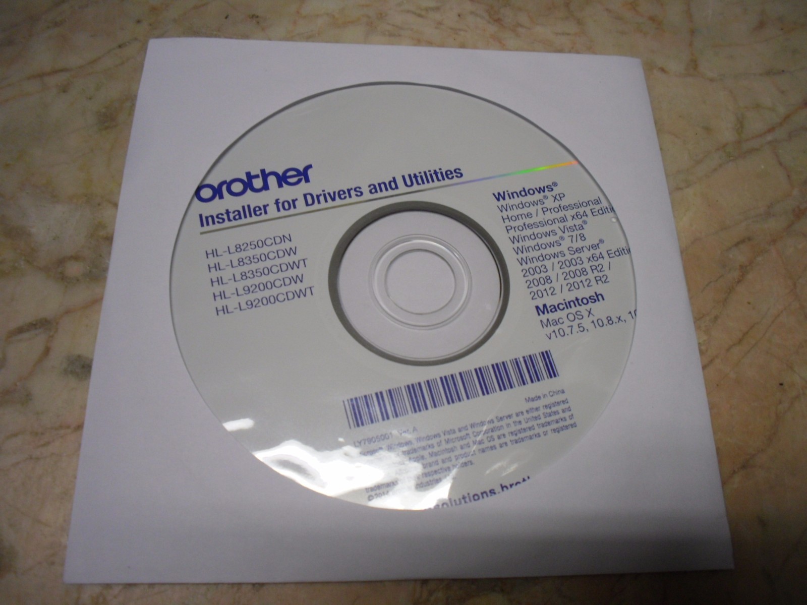 New ! Genuine Brother HL-L8250CDN HL-L8350CDW  CD Software drigvers Utilities