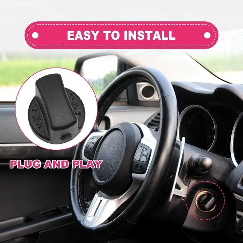 Ignition Key Knob Push Turn Switch & Insert Set Compatible with Lancer 2008-2017