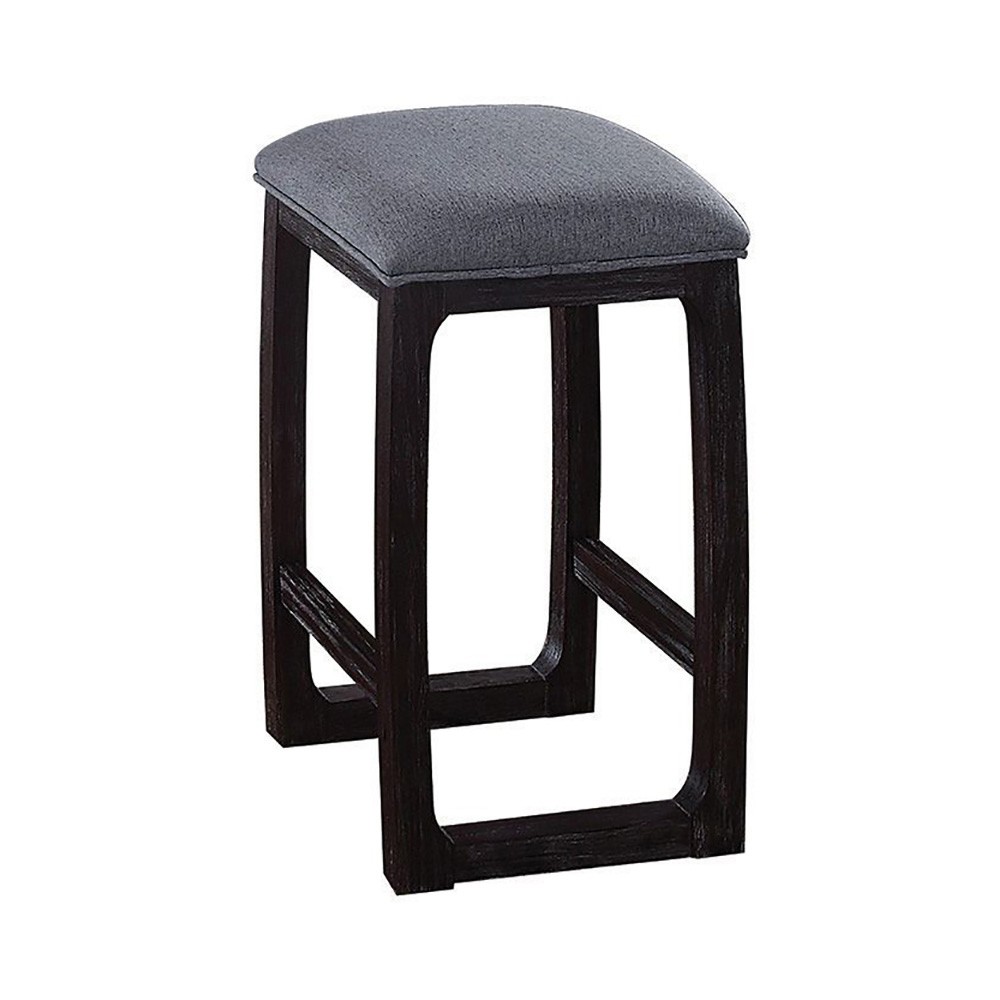 Weathered Espresso and Grey Counter Height Stool