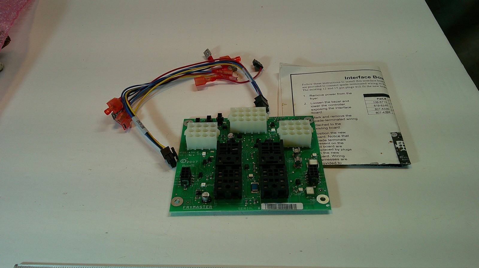 Frymaster Part # 8262425 Interface Board Kit