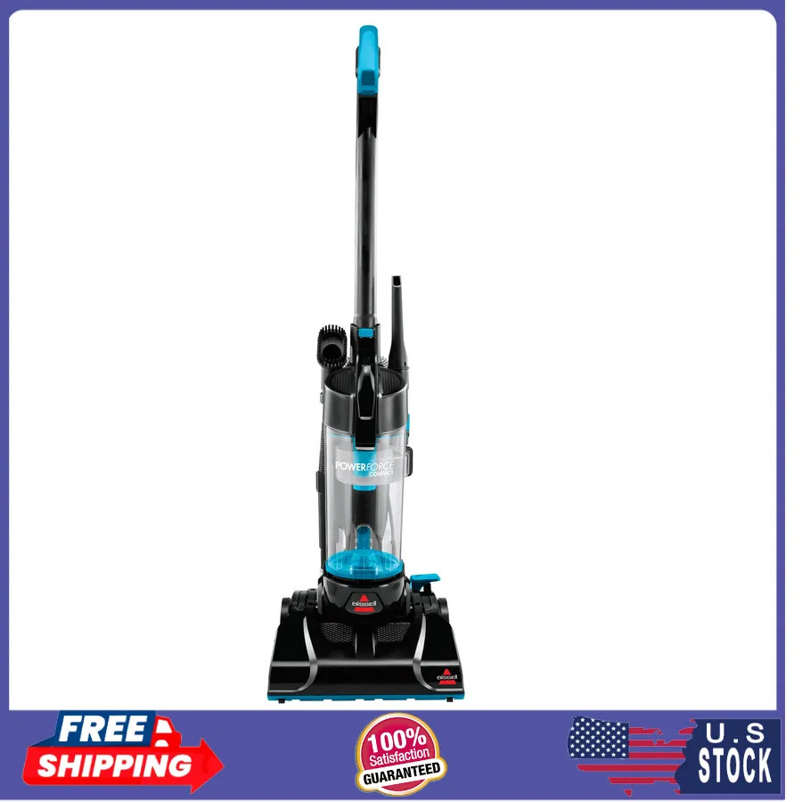 Bissell PowerForce Compact Bagless Upright Vacuum Lightweight 2112 Blue Black