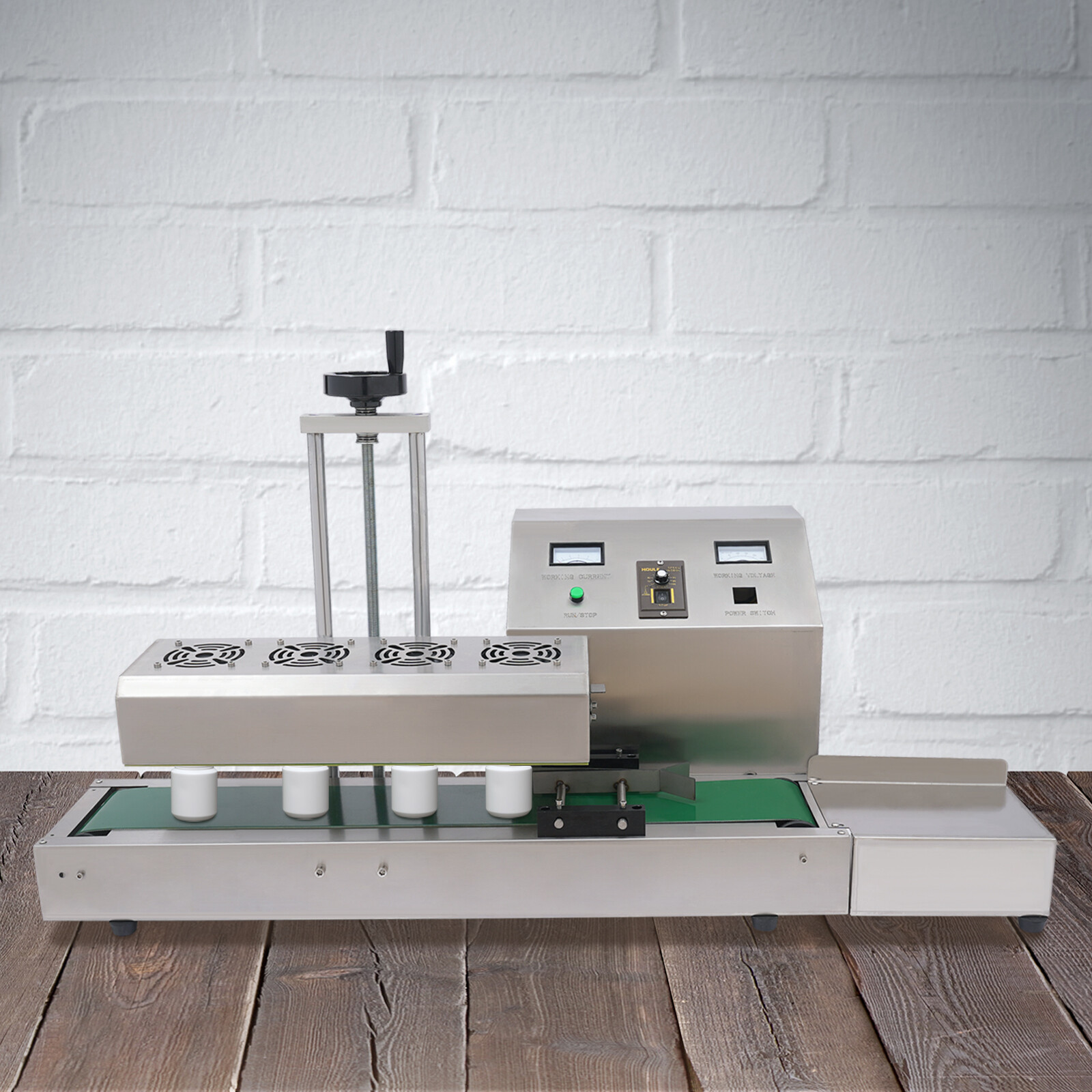 1800W Continuous Induction Sealing Machine 20-100mm Bottle Cap Automatic Sealer