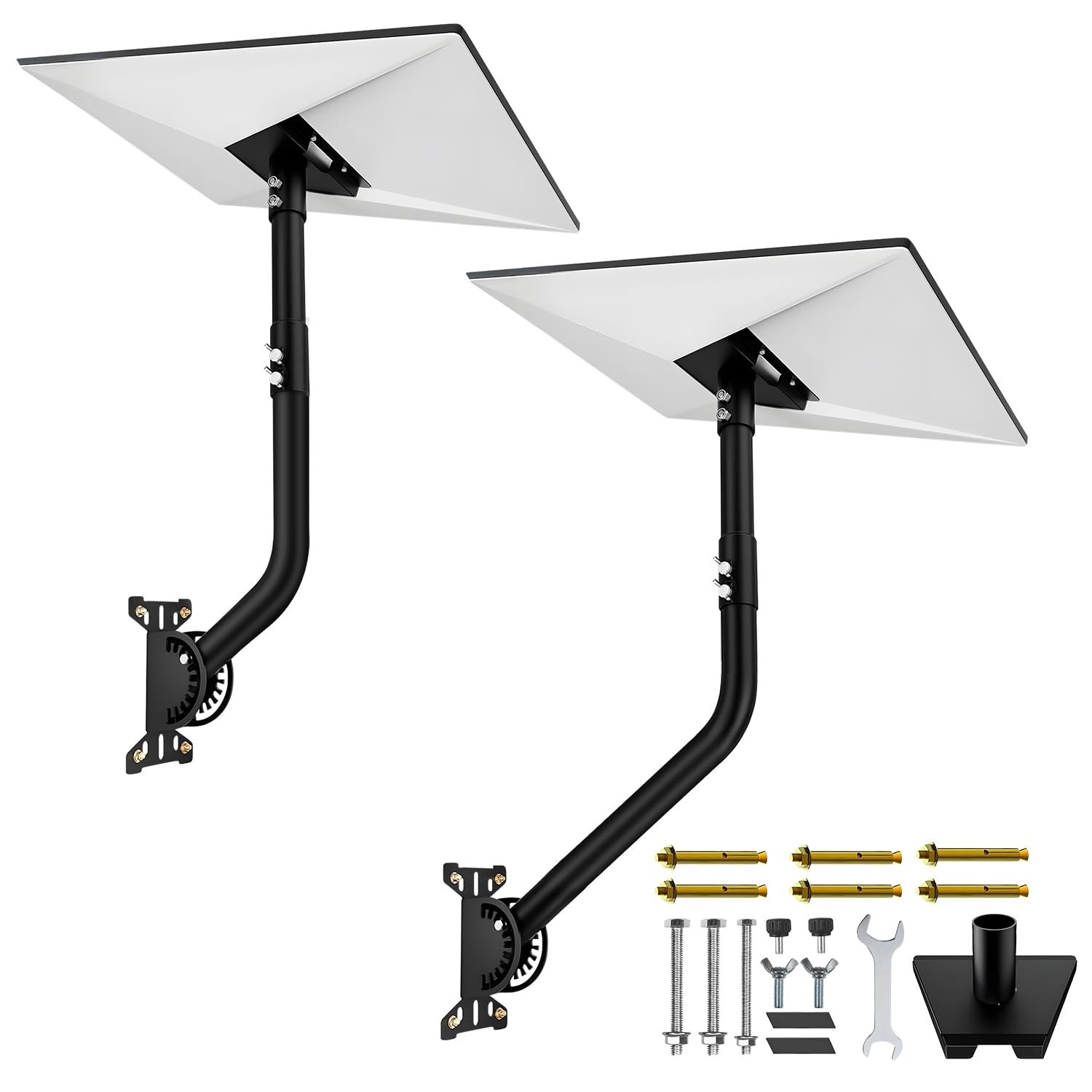 MONOJOY Gen 3 Wall Mount for Starlink Standard 4/4X/V3 Dish - Black