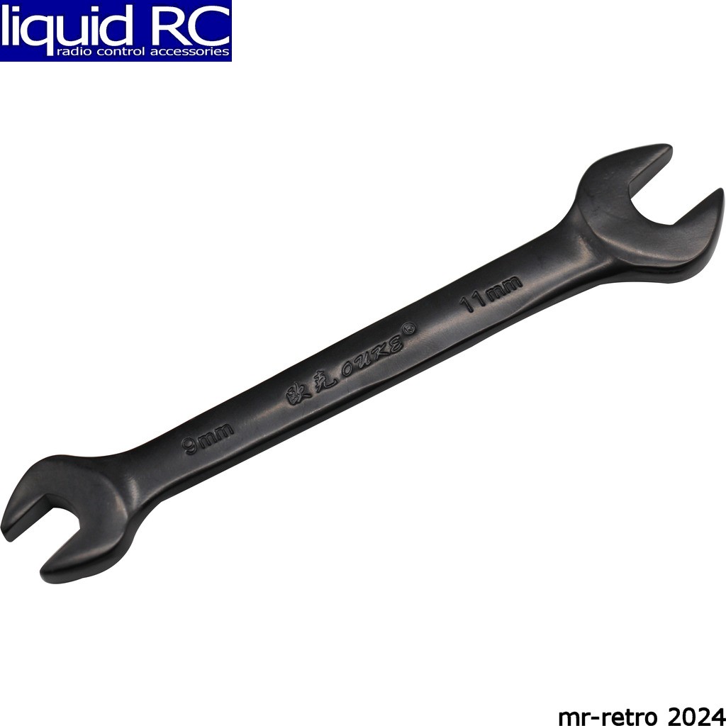 Hot Racing SDW90T11 15 deg offset Open End Wrench 9 MM 11 MM