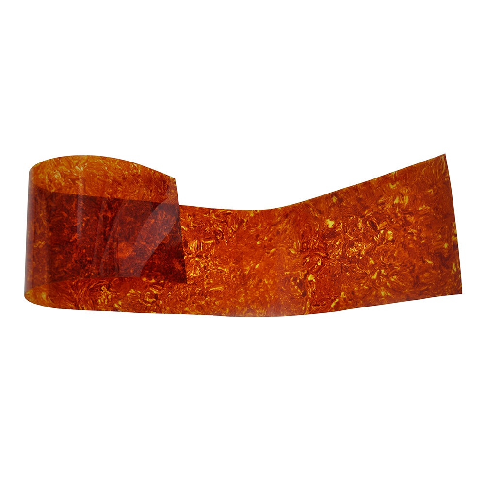 11" x 60" Drum Wrap 0.46mm Musical Instrument Deco Sheet Brown Tortoise
