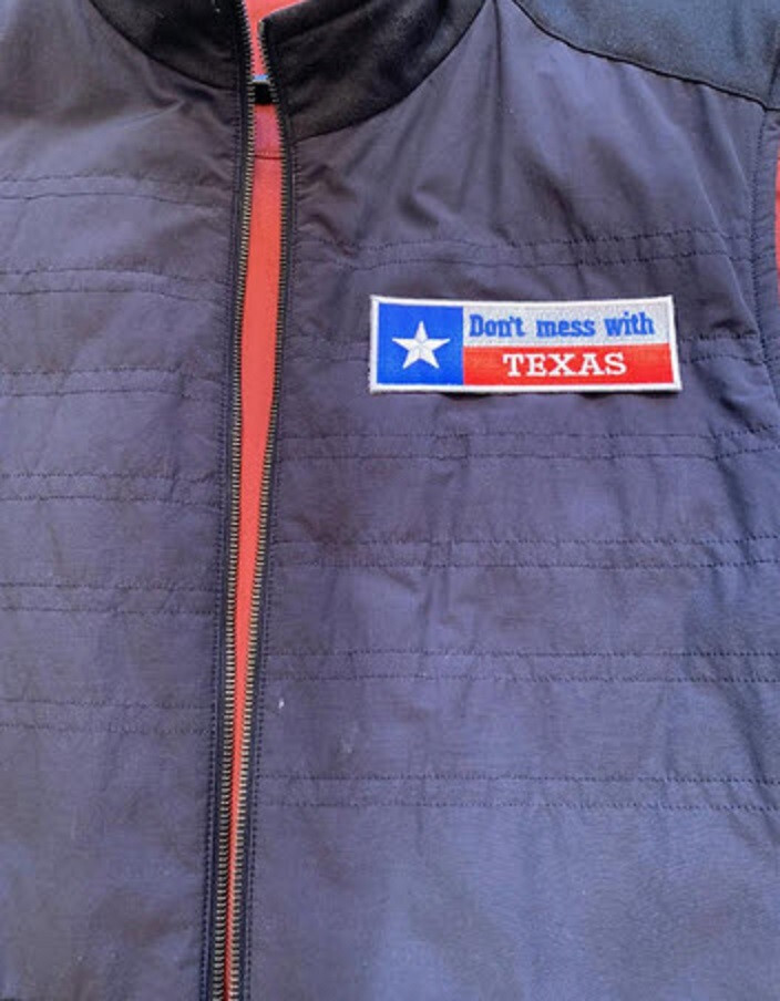 DON'T MESS WITH TEXAS PATCH IRON ON / SEW ON STATE FLAG PATCH (4.75" x 1.5")