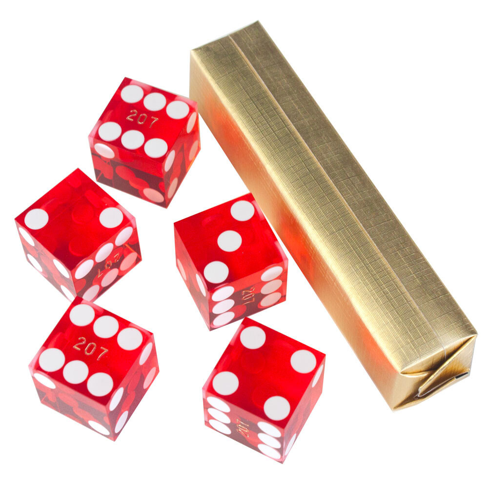 19mm Casino Craps Dice with Serial Numbers. RPG/Dice Stacking/Yahtzee Dice Games
