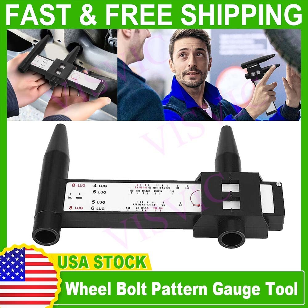 NEW WHEEL BOLT PATTERN GAUGE 4,5,6,8 BOLT CIRCLE GAUGE / WHEEL BOLT PATTERN TOOL